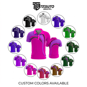 Sublimated <b>Neon</b> <b>Green</b> Golf Polo Shirt Custom Men Short Sleeve Performance Team Sports Wear Wholesale Printed Collared <b>Top</b> OEM - Product Image 4