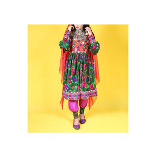 Nuevo Vestido Afgano Kutchi en Oferta, Vestido Étnico Afgano Hecho a Mano con Espejos, Vestido Tradicional de la Cultura Afgana para Mujer - Product Image 1