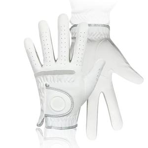 Gants de golf unisexes en cuir véritable de qualité supérieure, personnalisables avec logo, best-seller, légers, avec sangle de poignet réglable, décontractés et imperméables - Product Image 3