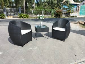PRCF-085 Modern <b>Garden</b> <b>Poly</b> <b>Rattan</b> Coffee Set Outdoor Lounge <b>Furniture</b> - Product Image 2