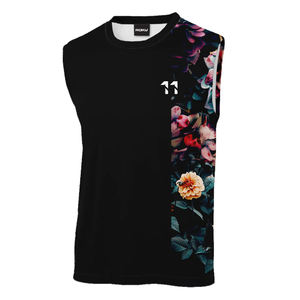 Camiseta de gimnasio sin mangas unisex, ropa informal de entrenamiento transpirable con logotipo personalizado y patrón de impresión único - Product Image 1