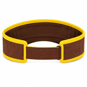 Casquette de soleil pour homme iota-phi-theta, marron, avec logo brodé en or et lettres grecques, design 1963, visière incurvée, dessus ouvert, sport, golf - Product Image 4