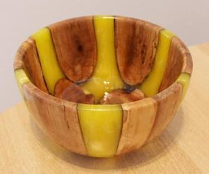 ชามเสิร์ฟเรซิ่นและไม้คุณภาพสูง ชามไม้ธรรมชาติ ชามใส่ผลไม้และสลัด ชามไม้สำหรับตกแต่งงานแต่งงาน ของตกแต่งบ้านและห้องครัว - Product Image 5