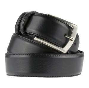 Cinturones de Cuero Profesionales para Hombre, de 35 mm de Ancho, Elegantes, Negros, de Alta Calidad, con Hebilla de Aleación Ajustable - Product Image 1