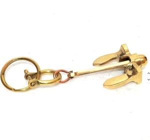 Llavero de Metal con Ancla de Latón Vintage, Hecho a Mano, Anillo Náutico Decorativo para Regalo y Decoración del Hogar - Product Image 1