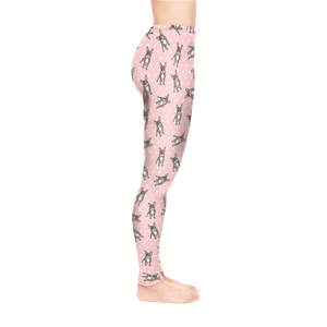 Leggings para Mujer al por Mayor, Diseño Personalizado con Estampado de Puntos Rosas FRENCHIES |   Medias Super Suaves 92% Poliéster 8% Elastano - Product Image 2