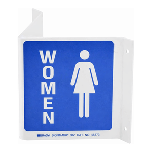 Señal de Advertencia para Piso Interior/Exterior, Resistente, para Lugar de Trabajo y Baño, Marca Brady para Mujeres - Product Image 1