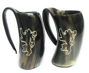 Nouvelle tasse à bière en corne de vache gravée à la main, design naturel, pour la décoration intérieure, matériau unique, design de tasse à boire - Product Image 1