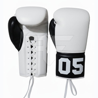Gants de boxe RAYOFIVE en cuir, rembourrés, respirants, protecteurs, pour l'entraînement et la performance athlétique, fermeture auto-agrippante, personnalisables