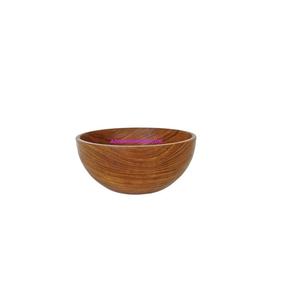 Bol de service en bois artisanal naturel pour salade, cuisine, salle à manger, décoration intérieure - Product Image 1