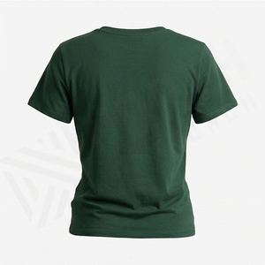 T-shirt pour femme de qualité supérieure en gros, décontracté d'été, respirant, en tissu satiné doux, à manches courtes, col rond, personnalisable, tendance - Product Image 2