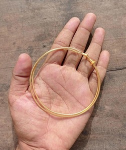 Boucles d'oreilles en laiton style rustique artisanal, ambiance campagnarde, couleur unie, prix usine, vente en gros - Product Image 4