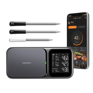 Termometro BBQ Wireless Intelligente Inkbird INT-33-BW con 3 Sonde ad Alta Precisione, WiFi e Bluetooth, Vendita Diretta dalla Fabbrica - Product Image 1