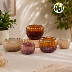 Porte-bougie carré en verre fait main résistant à la chaleur, support portable pour bougies votives et chauffe-plat pour la décoration intérieure - Product Image 6