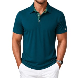 Polo personalizado para hombre, 100% algodón piqué, 220 GSM, manga corta, color sólido, con bordado en el pecho, proveedor informal de Bangladesh. - Product Image 4