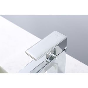 Rubinetto Cromato Monocomando per Lavabo Bagno e Lavanderia con Due Tubi da 9/16 Pollici - Product Image 5