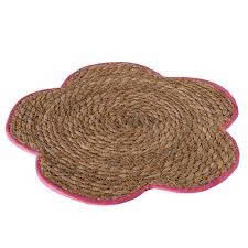 Natural Fiber Seagrass <b>Table</b> <b>Mat</b> Handwoven <b>Round</b> Placemat for Kitchen Dining Decoration - Product Image 3