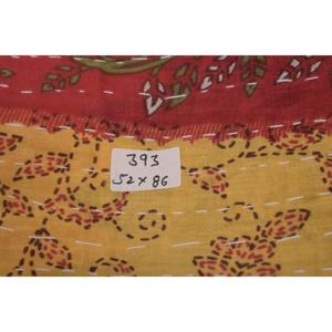 Indian Vintage <b>Kantha</b> Quilt Handcrafted Cotton Reversible Bedcover <b>Throw</b> Blanket Unique Bedding - Product Image 6