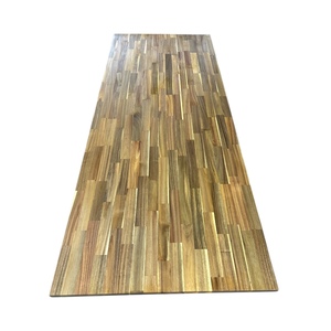 Planche en bois d'acacia massif à jointures à languettes, pour usage intérieur, finition huile cirée, qualité AB, pour table de cuisine et salle de bain, mobilier domestique certifié 5 ans - Product Image 1