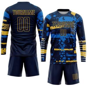 Uniformes de fútbol personalizados para adultos, camiseta de fútbol de poliéster transpirable ligera con impresión por sublimación - Product Image 4