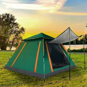 Tenda da Campeggio Pop-Up Portatile per 4-5 Persone, Montaggio Istantaneo, 2 Finestre con Zanzariere per Escursionismo e Attività all'Aperto - Product Image 3
