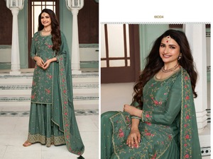 Nuevo Traje Salwar Kameez de Manga Larga con Semibordado para Otoño/Invierno, Estilo Indio-Pakistaní, Tela de Secado Rápido, Traje Casual Holgado de Dos Piezas - Product Image 2