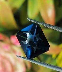 Piedra Preciosa de Topacio Azul Londres Natural, Corte Octogonal Único, Piedra Suelta de Alta Calidad para Joyería, Anillo, Colgante - Product Image 1