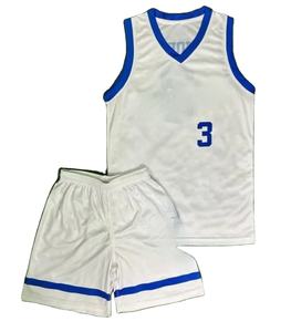 Maillot de basket-ball unisexe personnalisé de haute qualité en gros, ensemble de sublimation pour le football, impression de logo personnalisé, broderie sur le haut - Product Image 1