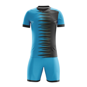 Tenues de football personnalisées à manches longues respirantes à col en V pour adultes, ensemble de vêtements de sport d'hiver avec design personnalisé multicolore - Product Image 1