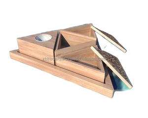 Quemador de Incienso Árabe de Madera de Primera Calidad, Juego de Mubkhar, Exquisito Soporte para Bakhoor para Ramadán, Eid, Regalos Festivos Árabes y Hogar - Product Image 1