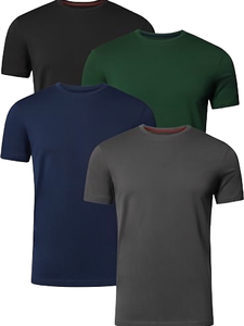 เสื้อยืดคอกลมผู้ชายสำหรับกิจกรรมกลางแจ้ง น้ำหนัก 180 กรัม แห้งเร็ว ผ้าถักเรียบ สีพื้น แขนสั้น สวมใส่สบาย ไม่เป็นขุย ทรงเข้ารูป - Product Image 5