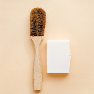 Home cleaning wash tool coconut fiber scrubber cheap cost eco friendly coco coir <b>scrubbing</b> <b>brush</b> - Product Image 1