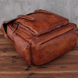 Best Selling Premium Quality <b>Leather</b> <b>Backpacks</b> Waterproof <b>Men</b> Women <b>Leather</b> <b>Backpacks</b> For Sale - Product Image 4