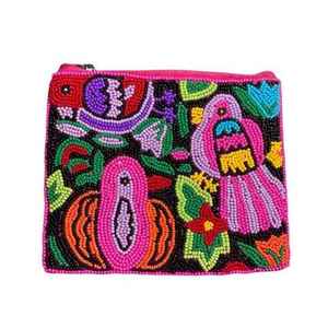 Sac à main décontracté indien fait main de luxe avec accessoires de mode en cristal, poignée perlée multicolore et durable, style baguette, local - Product Image 4