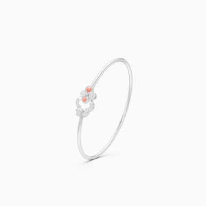 Ethical Lab Grown Diamond Everyday Style <b>Charm</b> Kada 0.27 Ct In 9K Yellow White And Rose Gold - Product Image 3