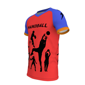 Camiseta de Balonmano Personalizable, Camisetas de Balonmano Estampadas de Talla Grande con Colores Personalizados para Equipos, Camiseta de Balonmano Lisa de Secado Rápido - Product Image 1