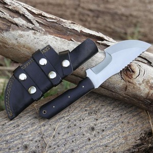 Couteau de traqueur droit artisanal en acier inoxydable de qualité industrielle, manche en Micarta, 10 pouces, pointe tombante, style Viking, pour camping et chasse - Product Image 1