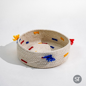 Handmade Braided Cotton <b>Basket</b> Wholesale for Home Decor <b>Storage</b> Organizer India Manufacturer - Product Image 4