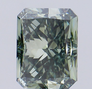 Diamant de laboratoire certifié IGI 7,72 CT, taille Radiant, couleur Vert Profond Fantaisie, clarté VVS2, CVD LG 604381634, ROYAL GEMS, Bijoux - Product Image 4