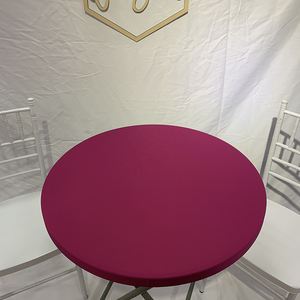 Arty Custom Transparent Blue Wedding Tablecloth Circle <b>Table</b> <b>Cover</b> for Unique Weddings - Product Image 3