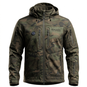 Mens Silent <b>Waterproof</b> Softshell <b>Camo</b> Hunting <b>Jacket</b> OEM Custom Logo Insulated Outdoor Summer Tactical Sports Apparel Nylon - Product Image 3