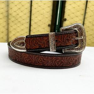 Cinturón con Hebilla de Latón Estilo Floral, Disponible en Stock, Cinturones de Cuero Genuino Hechos a Mano de la Mejor Calidad, Diseños OEM - Product Image 2