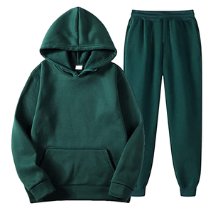 Conjunto Deportivo para Hombre, Mezcla Sostenible, Certificado GOTS, Ecológico, Sudadera con Cremallera Completa, Pantalones Deportivos, Moda Verde - Product Image 1