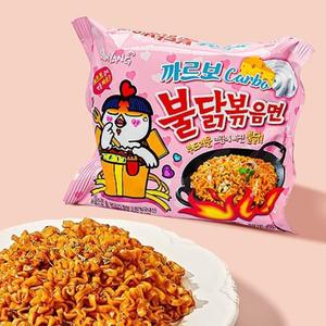Nouilles coréennes instantanées Samyang Buldak Hot Chicken Ramen saveur Carbonara 130g, goût épicé et crémeux, vente en gros OEM - Product Image 2