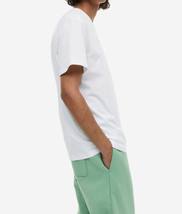 T-shirt ample en coton 100% de qualité supérieure 260GSM, coupe ample, épaules tombantes, personnalisable avec logo imprimé, pour homme - Product Image 2