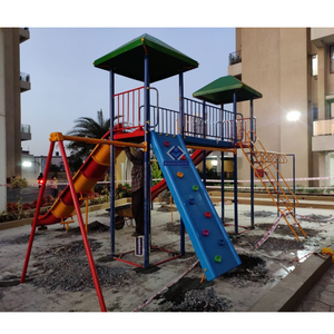 Nuevo Conjunto de Juegos Infantiles para Exteriores 2026 con Tobogán, Columpio y Torre de Escalada para Jardín, Área de Juegos para Niños, Diseño Moderno, Material HDPE - Product Image 4