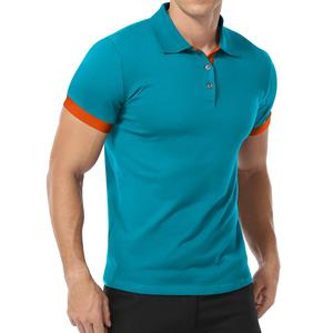 Polo moderne pour homme coupe classique, style ajusté, manches courtes, col à 3 boutons et design épuré - Product Image 5