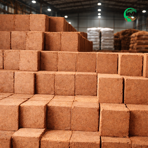 Bloque de Fibra de Coco Comprimida de 5 kg, Bajo Contenido de EC, Alta Retención de Agua, Sustrato para Cultivo, Exportación a Granel, Fabricante de India - Product Image 5