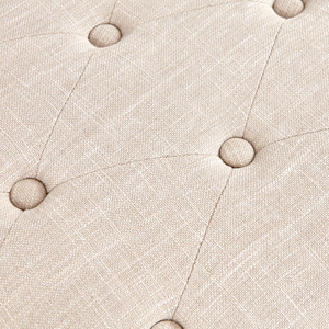 Banc Mid-Century Modern Vietnam en tissu de lin de qualité supérieure + éponge haute densité + bois massif naturel MD06 - Product Image 4