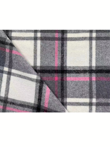 SAFAA Premium Double-Brushed <b>Flannel</b> Fabric – Anti-Pilling Yarn-Dyed Gingham Plaid High-Density Woven Twill for Winter Outerwear - Product Image 4